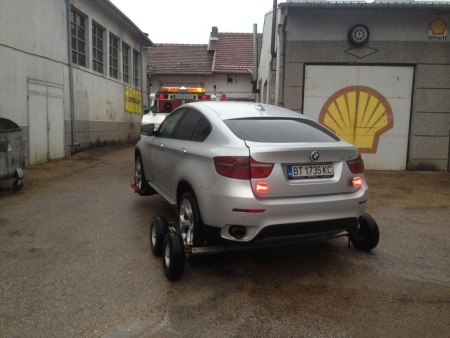 Репатриране на BMW X6 с блокирала скоростна кутия